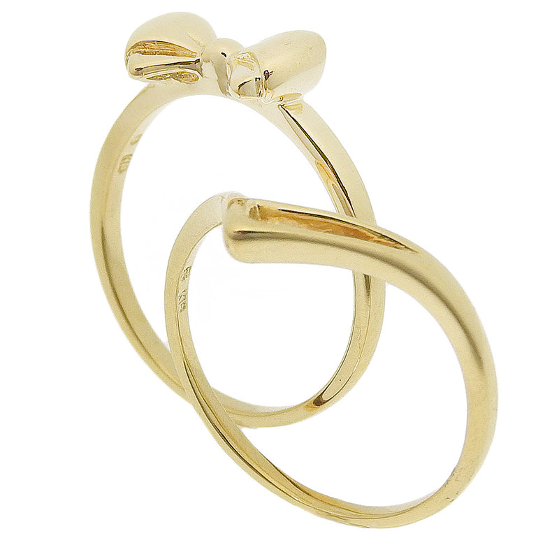 [Mikimoto] Mikimoto 
 Set 2 Ring / Ring 
 K18 Yellow Gold Approximately 3.4g TWO Set Ladies A Rank