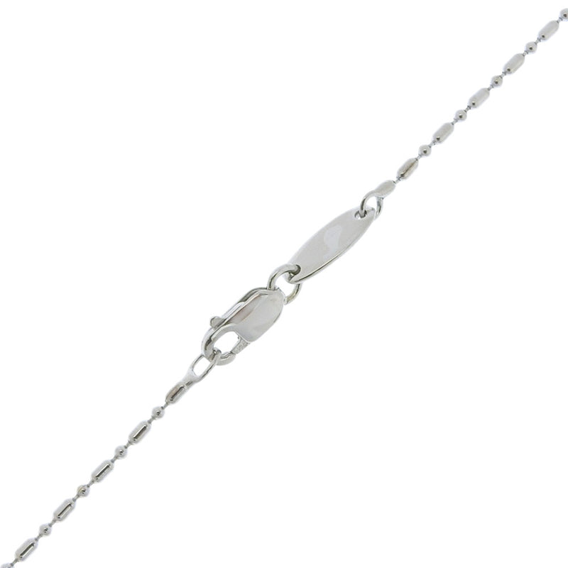[STAR JEWELRY] Star Jewelry 
 Cross necklace 
 K18 White Gold Approximately 4.4g CROSS Ladies A Rank