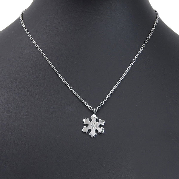 [Bvlgari] bulgari 
 Collar de copos de nieve 
 Snow Crystal K18 Gold White X Diamond Aproximadamente 8.8 g de copas de nieve damas A-rank