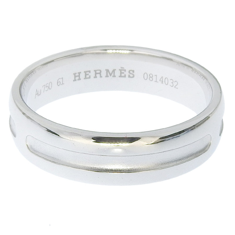 【HERMES】エルメス
 アンプラント ウェディング 20号 リング・指輪
 K18ホワイトゴールド 約8.2g Empreinte Wedding メンズAランク