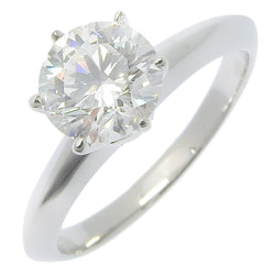 [TIFFANY & CO.] Tiffany 
 Solitaire No. 7.5 Ring / Ring 
 PT950 Platinum x Diamond 1.034 engraved about 4.0g Solitaire Ladies A+Rank
