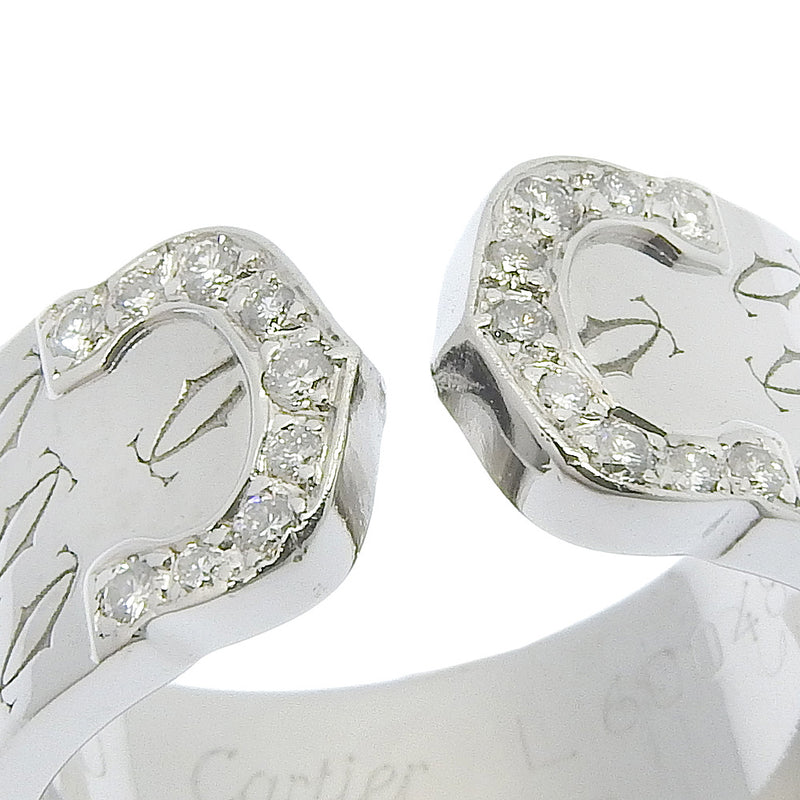 [Cartier] Cartier 
 C2 Feliz cumpleaños No. 12 Anillo / anillo 
 K18 Gold White X Diamond aproximadamente 11.8g C2 Feliz cumpleaños Damas A Rank