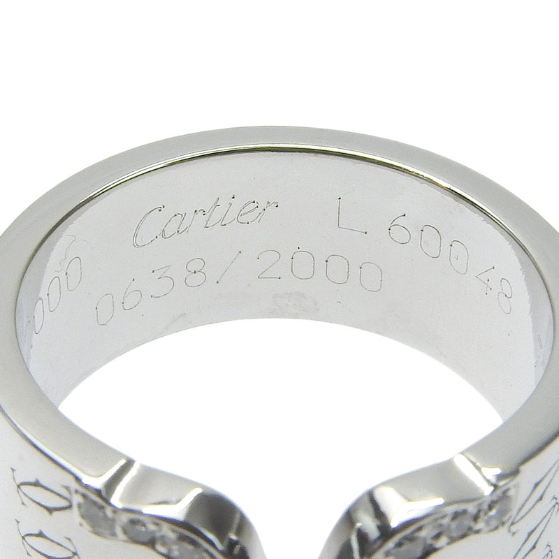 [Cartier] Cartier 
 C2 Happy Birthday No. 12 Ring / Ring 
 K18 White Gold x Diamond about 11.8g C2 Happy Birthday Ladies A Rank