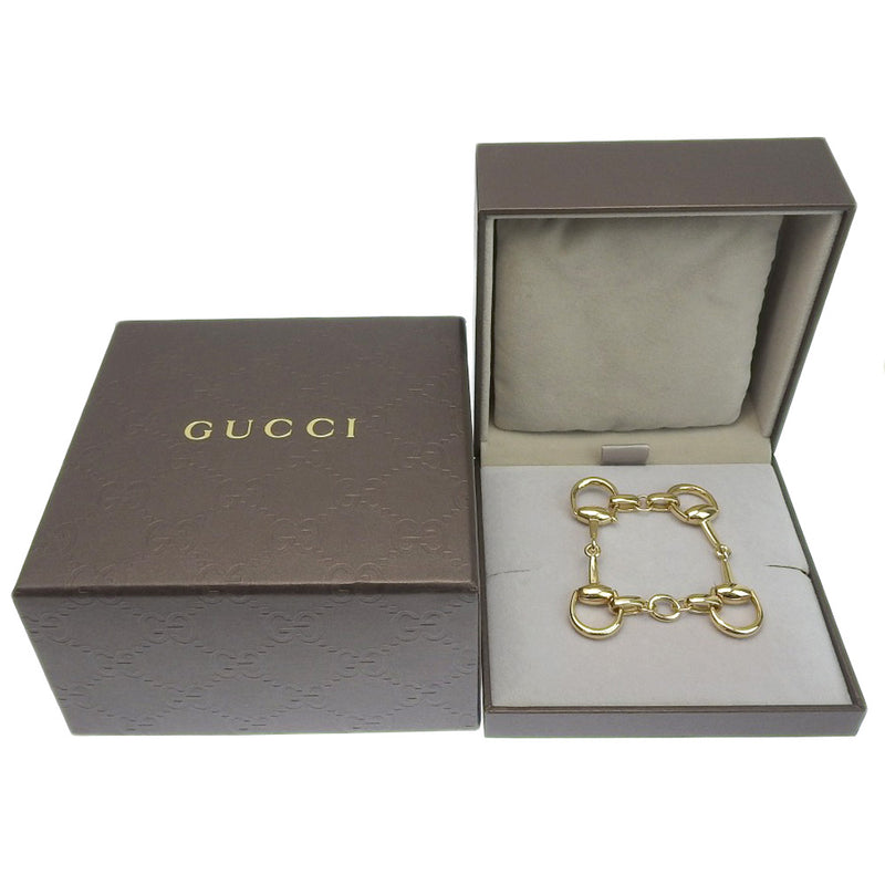 [Gucci] Gucci 
 Pulsera de Hausbit 
 K18 oro amarillo aproximadamente 29.2g Horsebit Ladies A-Rank