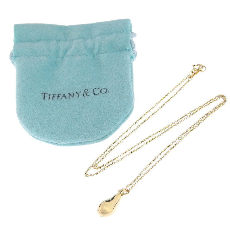[Tiffany & Co.] Tiffany 
 눈물 방울 목걸이 
 Elsa Peletti K18 옐로우 골드 약 4.5g 눈물 방울 숙녀 A 순위