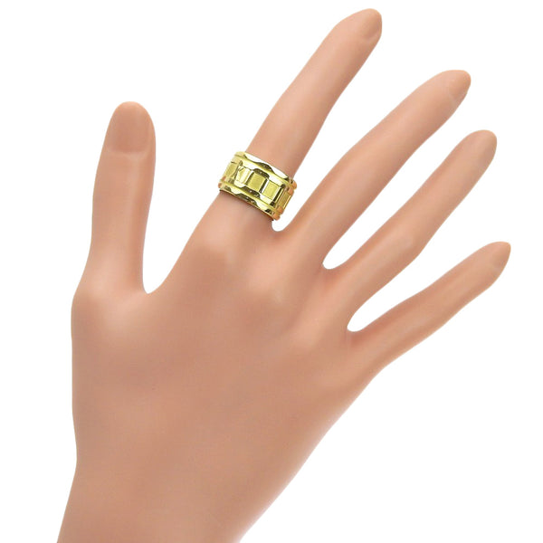 [Tiffany & co.] Tiffany 
 Atlas No. 13 Anillo / anillo 
 K18 oro amarillo aproximadamente 14.3g Atlas Ladies A-Rank