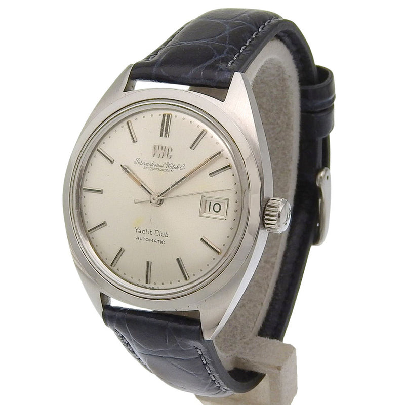 【IWC】アイダブリューシー シャフハウゼン ヨットクラブ cal.8541 R811AD ステンレススチール×型押しレザー 自動巻き アナログ表示 メンズ シルバー文字盤 腕時計 IWC】アイダブリューシー シャフハウゼン ヨットクラブ 腕時計 R811AD