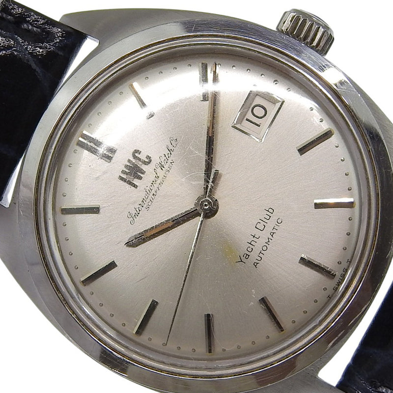 【IWC】アイダブリューシー シャフハウゼン ヨットクラブ cal.8541 R811AD ステンレススチール×型押しレザー 自動巻き アナログ表示 メンズ シルバー文字盤 腕時計 IWC】アイダブリューシー シャフハウゼン ヨットクラブ 腕時計 R811AD