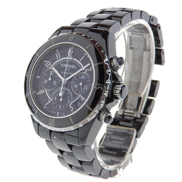 [CHANEL] Chanel 
 J12 watch 
 H0940 Ceramic automatic winding chronograph black dial J12 Men's A-Rank