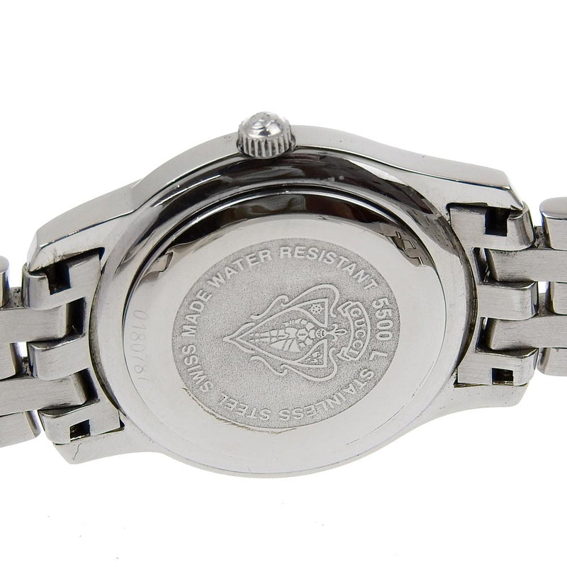 [Gucci] Gucci Watch 5500L Quartz en acier inoxydable Affichage analogique Silver Shell Dames