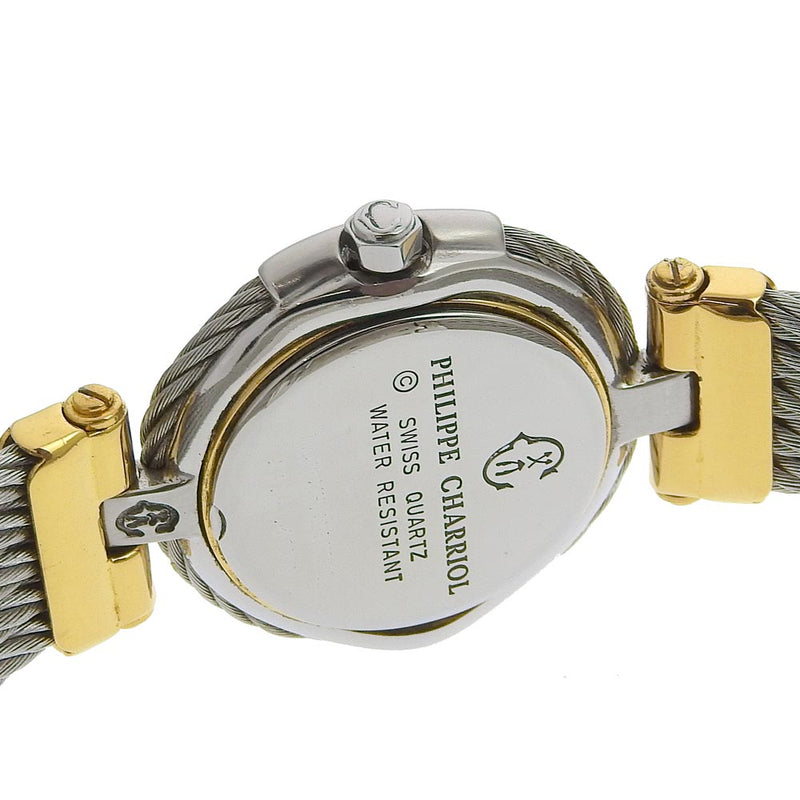 [Charriol] Shariol 
 Reloj keltic 
 Damas de dial de oro de cuarzo de oro de acero inoxidable damas celtas