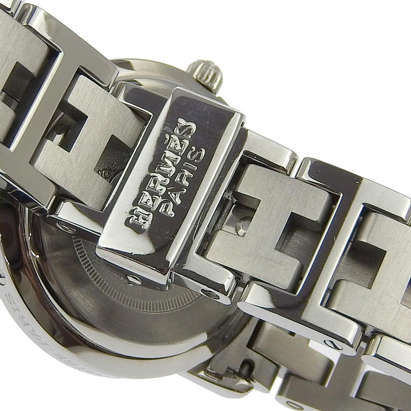 【HERMES】エルメス
 クリッパー 腕時計
 CL4.210 ステンレススチール ホワイト クオーツ アナログ表示 白文字盤 Clipper レディースA-ランク