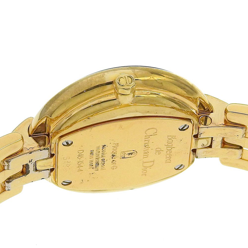 [Dior] Christian Dior 
 Reloj de Bagira 
 D46-154-4 chapado de oro x pantalla de oro de acero inoxidable exhibición analógica de dial damira damas