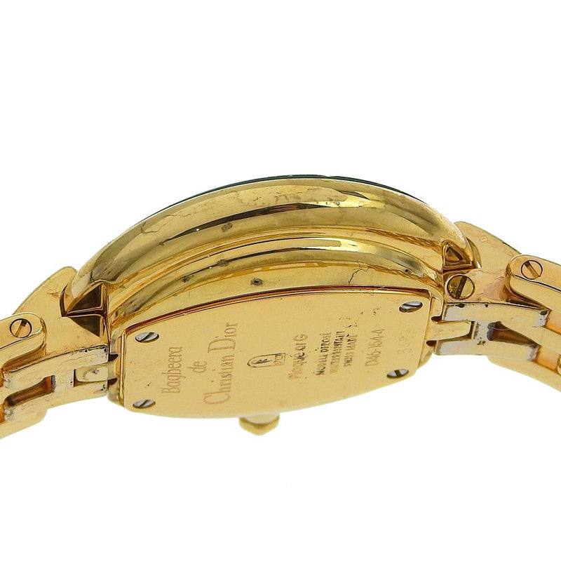 [dior]克里斯蒂安·迪奥（Christian Dior） 
 Bagira手表 
 D46-154-4金色镀金x不锈钢金石英模拟显示黑色拨号Bagira女士