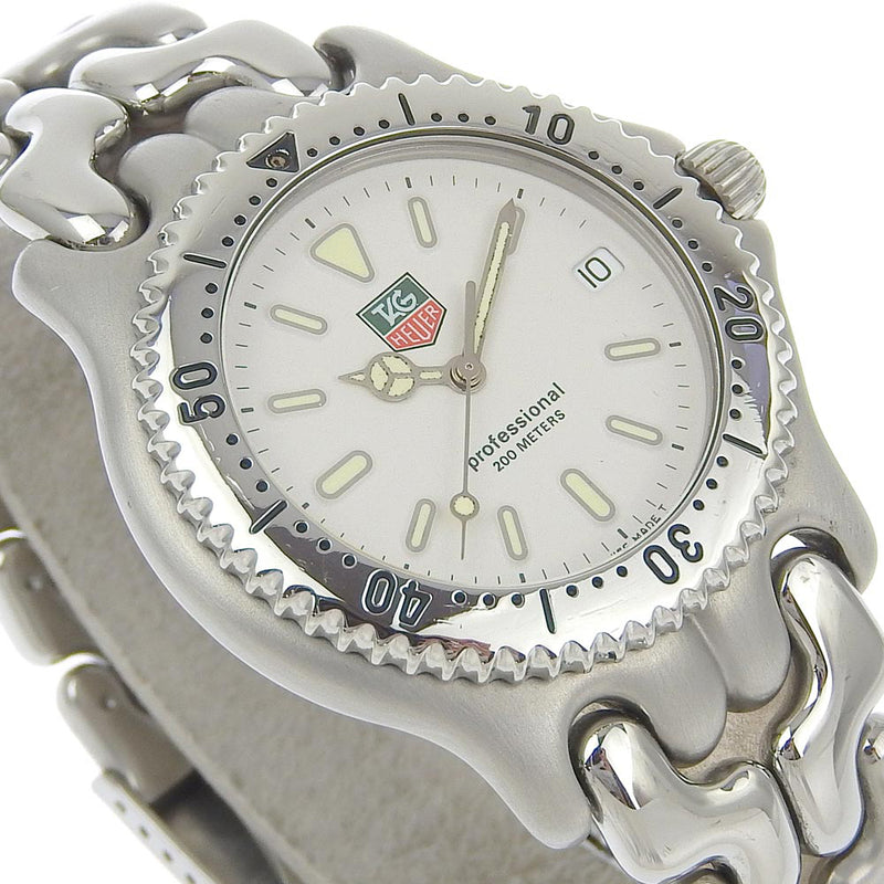 【TAG HEUER】タグホイヤー
 プロフェッショナル 腕時計
 S99.006M ステンレススチール クオーツ アナログ表示 白文字盤 professional メンズ
