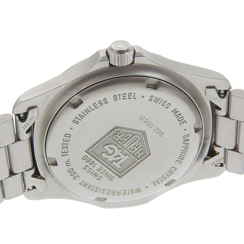【TAG HEUER】タグホイヤー
 プロフェッショナル 腕時計
 2000シリーズ 962.006R ステンレススチール クオーツ アナログ表示 黒文字盤 professional メンズ