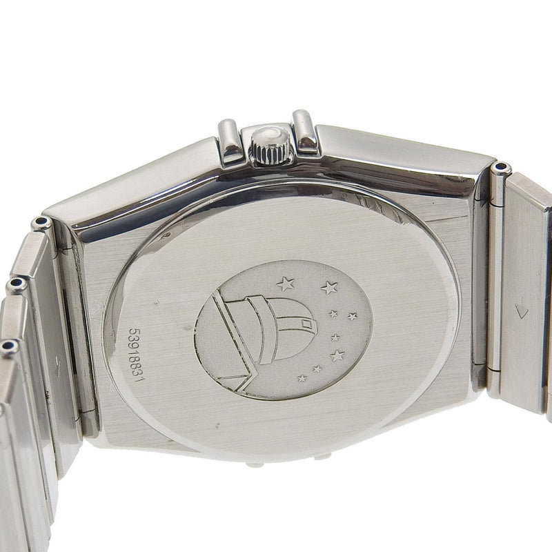[欧米茄]欧米茄 
 星座手表 
 不锈钢石英模拟显示银盘插座男子
