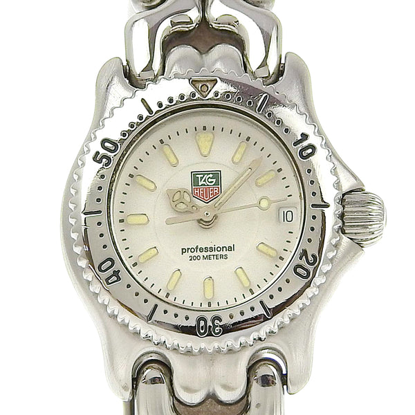 [tag heuer]标签霍伊尔 
 手表 
 WG1412不锈钢银石英模拟女士细胞女士