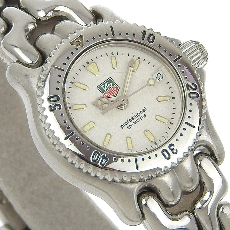 【TAG HEUER】タグホイヤー
 セル 腕時計
 WG1412 ステンレススチール シルバー クオーツ アナログ表示 白文字盤 cell レディース