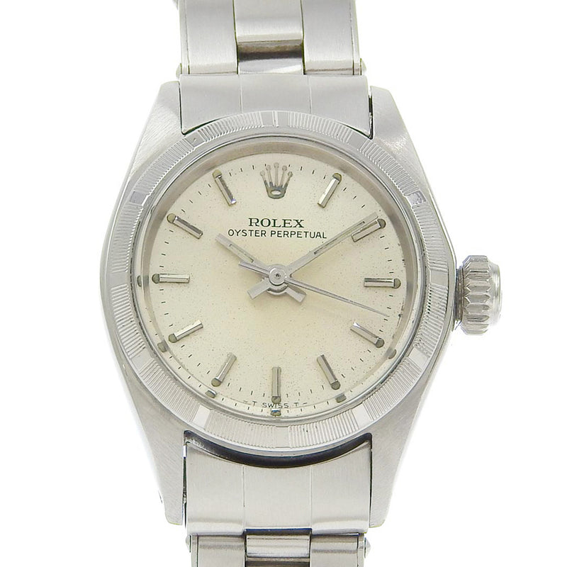 [Rolex] Rolex OysterPetual Watch 6623 SCEARDO INOXIDA Automático Silver Dial Oyster Damas perpetuas