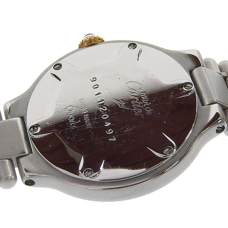 [Cartier] Cartier 
 Debe 21 WRISTWATCH 
 Pantalla analógica de cuarzo de acero inoxidable Dial de marfil Must21 Damas A-Rank