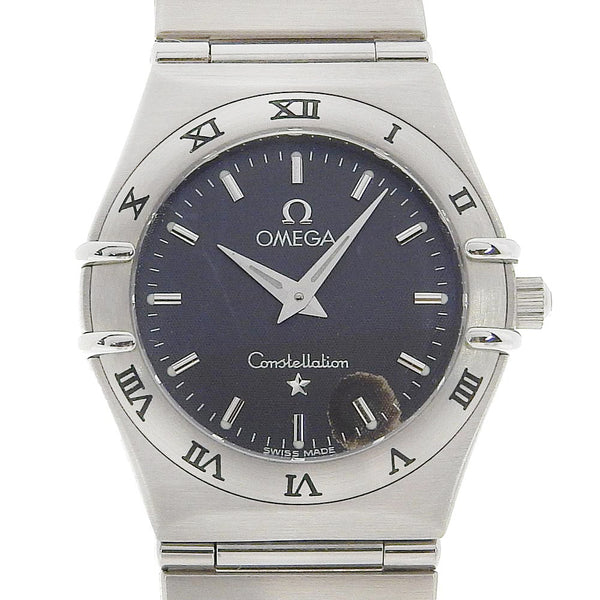 [Omega] Omega 
 Constellation watch 
 1572.4 Stainless steel quartz analog display black dial CONSTELLATION Ladies B-Rank