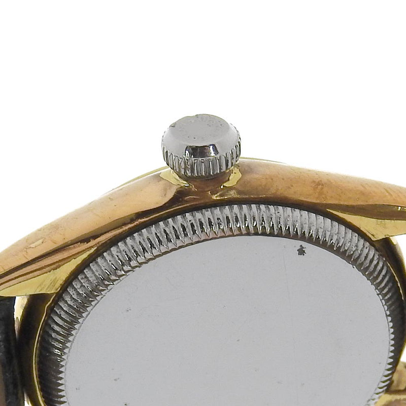 [Rolex] rolex 
 Oyster Prinston Watch 
 Reloj militar antiguo 3121 chapado de oro x cocodrilo dorado a mano -hechas pequeñas dorado dial dial Oyster Princeton Ladies