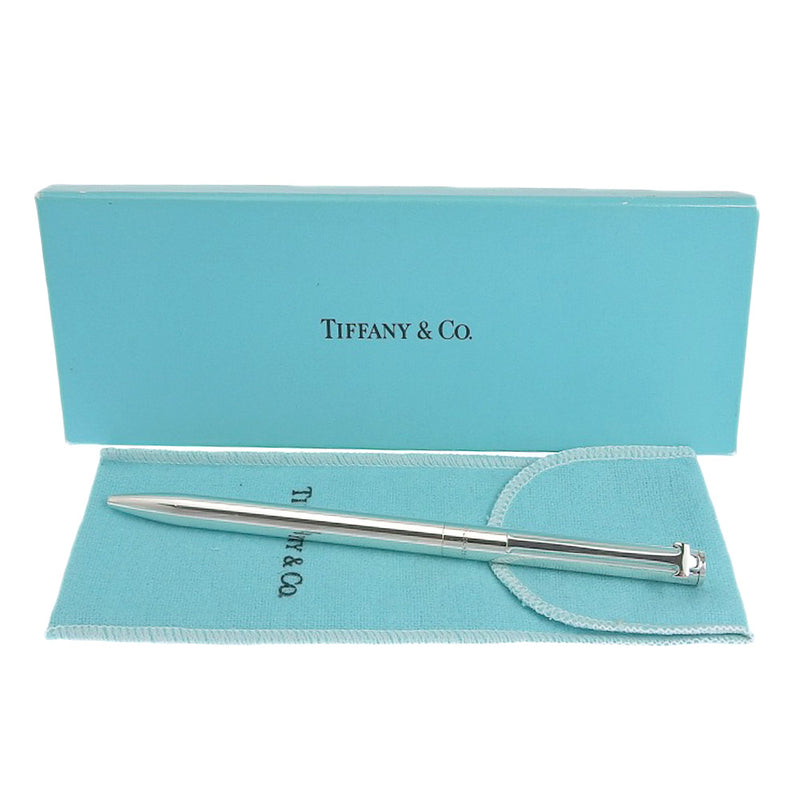 [Tiffany & co.]TIFFANY&Co. T clip ballpoint pen silver 925 T clip _a-rank