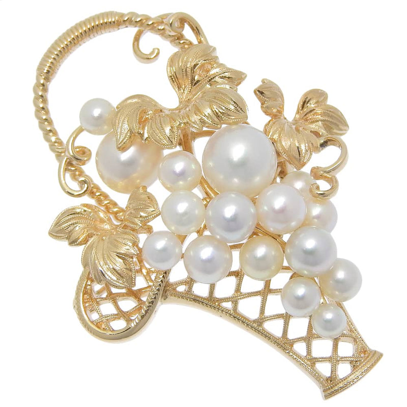 [Mikimoto] broche de motivo de uva Mikimoto