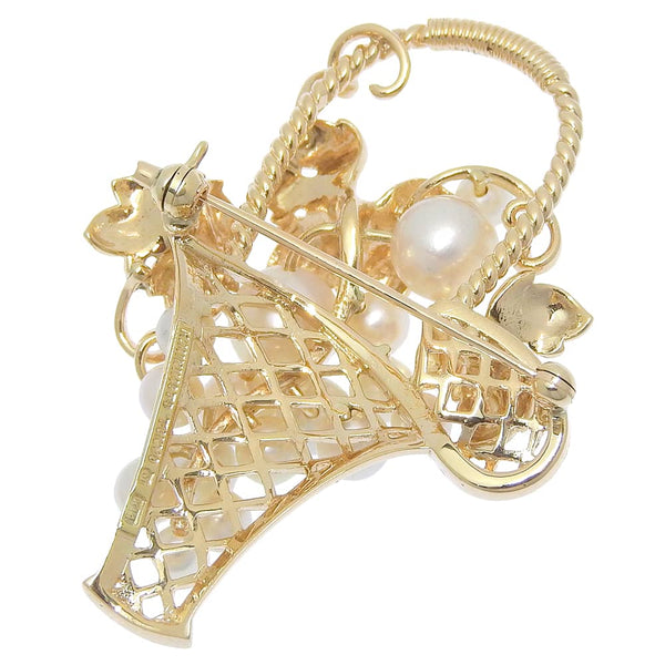 [Mikimoto] broche de motivo de uva Mikimoto