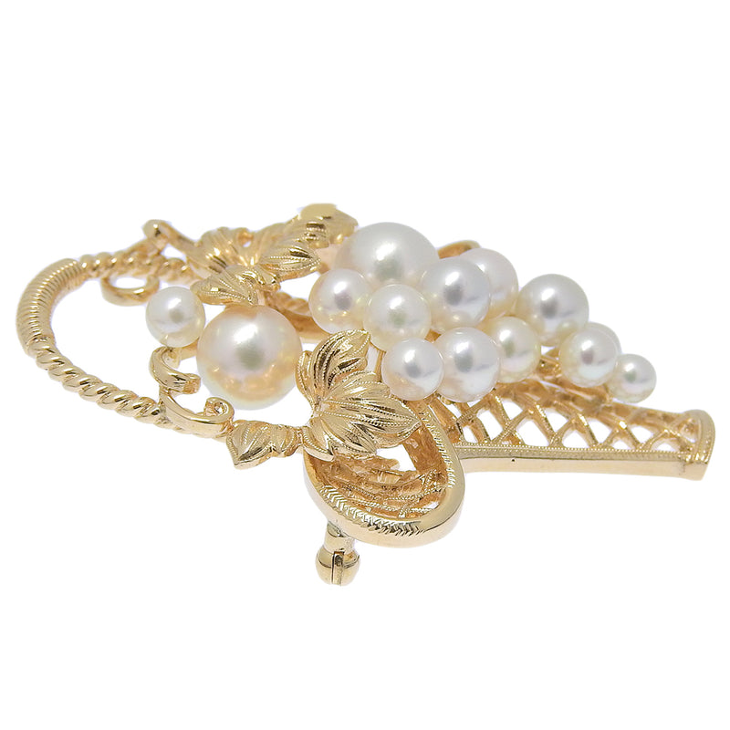 [Mikimoto] broche de motivo de uva Mikimoto