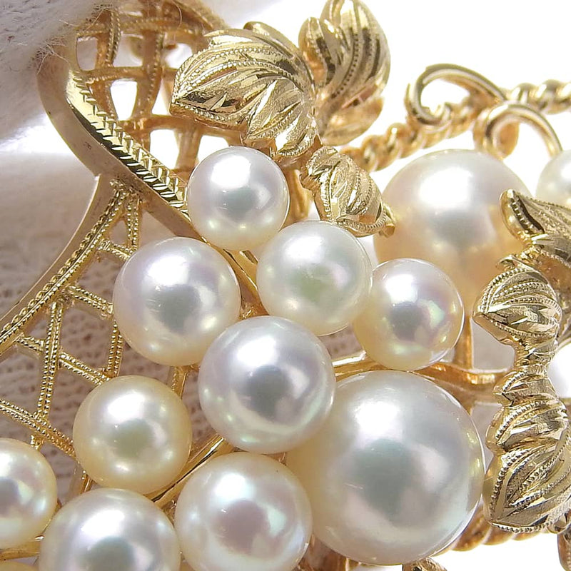 [Mikimoto] broche de motivo de uva Mikimoto