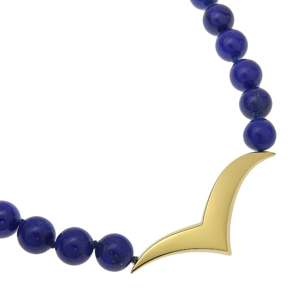 [Tiffany & Co.] Tiffany 
 갈매기 목걸이 
 Lapis Lazuli x18K옐로우 골드 블루 약 43.6g 갈매기 갈매기 숙녀 A 순위