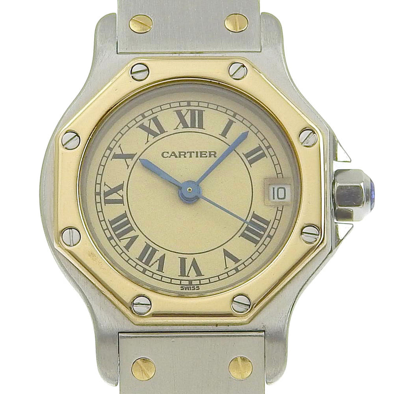 【CARTIER】カルティエ サントスオクタゴンSM 腕時計
 W2001683 クオーツ
