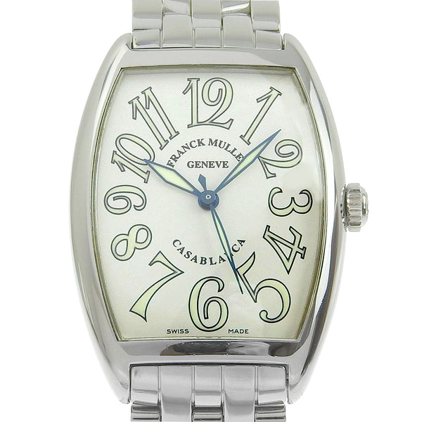 【FRANCK MULLER】フランクミュラー
 カサブランカ 腕時計
 2852 ステンレススチール シルバー 自動巻き 白文字盤 Casablanca メンズA-ランク
