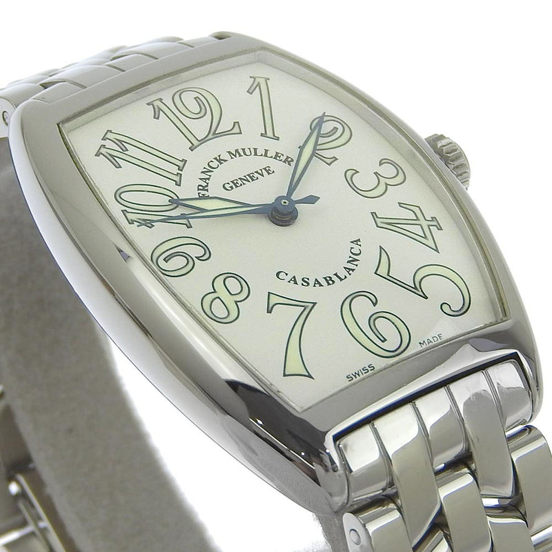 [Franck Muller] Frank Muller 
 Reloj Casablanca 
 2852 Automático de acero inoxidable Automático Dial blanco Casablanca A-Rank