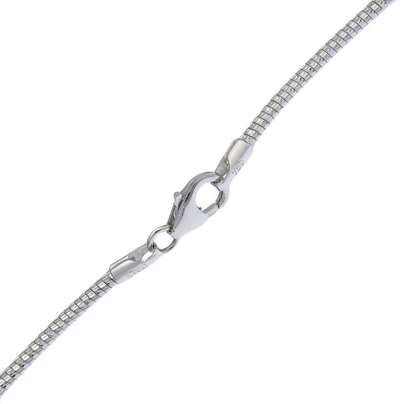 [Tasaki] Collar Tasaki 18KOro blanco x amatista x aguamarina/diamante 5.62/0.04 sello grabado aproximadamente 14.0 g de damas a-rank