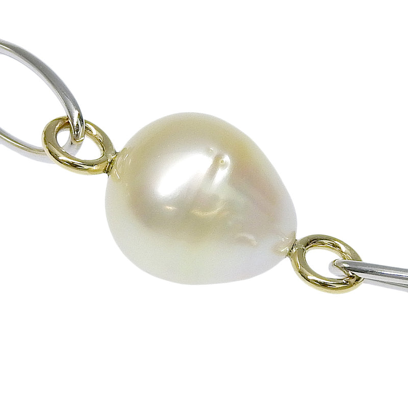 [TASAKI] Tasaki Station Necklace Baroque pearl 18KGold xPearl Approximately 29.8g Station Ladies A Rank