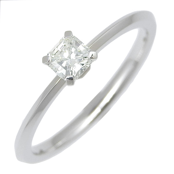 [Tiffany＆Co。]蒂法尼 
 真正的订婚戒指11戒指 /戒指 
 PT950白金X钻石0.23雕刻约2.8克真正的英语戒指女士