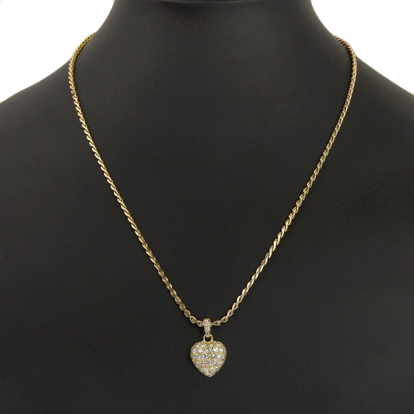 [Cartier] Cartier 
 Heart Pave necklace 
 18KYellow Gold x Diamond Heart Approximately 19.0g HEART PAVE Ladies A+Rank