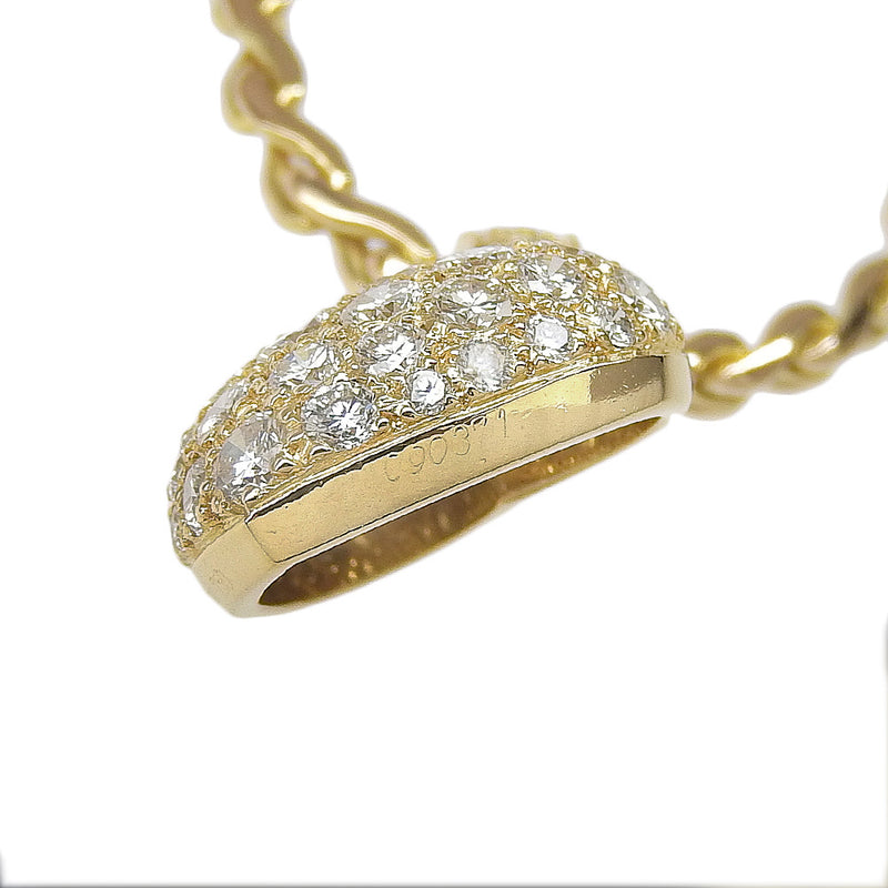 [卡地亚]卡地亚 
 心铺路项链 
 18K黄金X钻石心脏大约19.0克心铺平女士A+等级