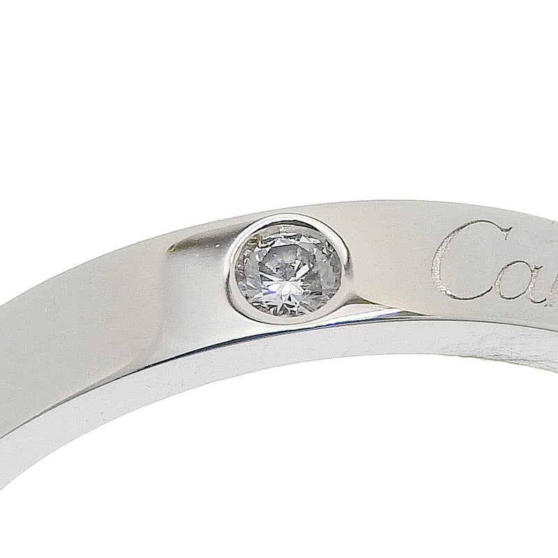 【CARTIER】カルティエ
 エングレープド 10.5号 リング・指輪
 1Pダイヤ Pt950プラチナ×ダイヤモンド 約5.1g Engraved レディースAランク