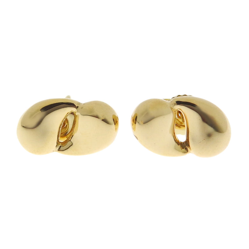 [Tiffany & co.]TIFFANY&Co.
 Double teadrop pierced earrings 
 Elsa Peletti 18KYellow Gold Approximately 4.4g DOUBLE TEARDROP Ladies A-Rank