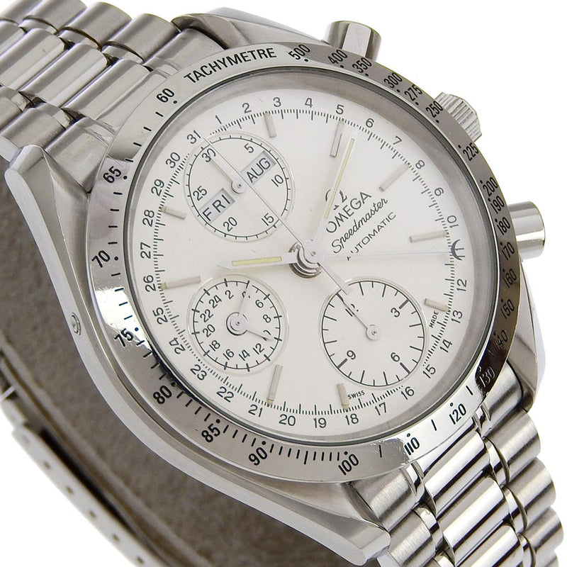 [Omega] Omega Speed ​​Master Watch Cal.1151 3521.3 Cronógrafo automático de acero inoxidable cronógrafo blanco Diale Speedmaster Men's