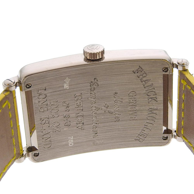 【FRANCK MULLER】フランクミュラー
 ロングアイランド 腕時計
 1002QZ K18ホワイトゴールド×クロコダイル クオーツ アナログ表示 シルバー文字盤 Long Island メンズ