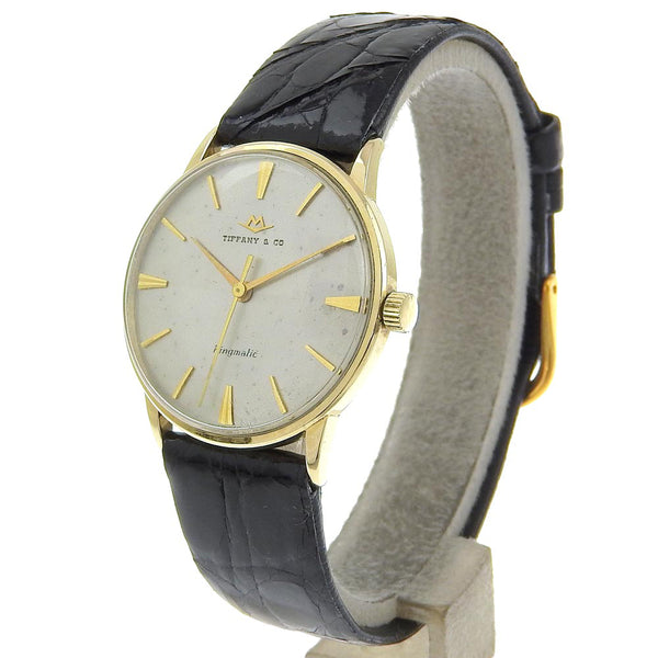 [Tiffany & CO.] Tiffany King Matic Watch Mobard Cal.395 K14 Yellow Gol