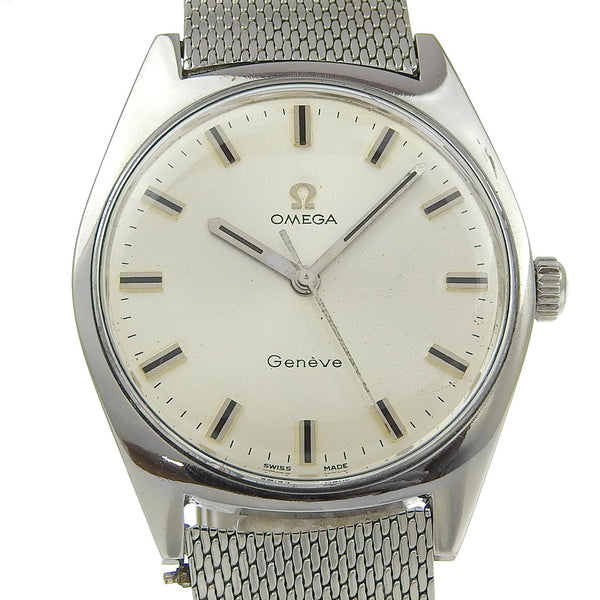 [Omega] Omega Ginebra Watch Cal.601 135.041 Acero inoxidable de acero inoxidable Dial de plata rolled Ginebra Men's