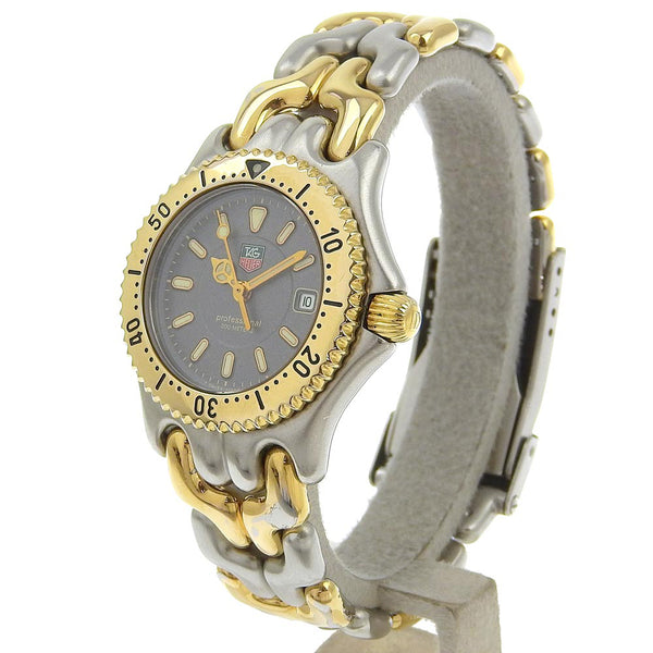 [TAG HEUER] TAG Hoire 
 Professional watch 
 Combination WG1320-2 Stainless Steel×Plated Gold Gold Quartz Analog display gray dial Professional Ladies