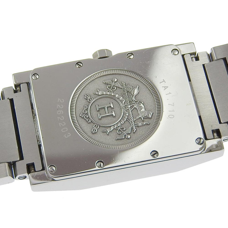 [HERMES] Hermes Tandem Watch TA1.710 Stainless Steel Quartz Analog display SilverDial TANDEM Men's