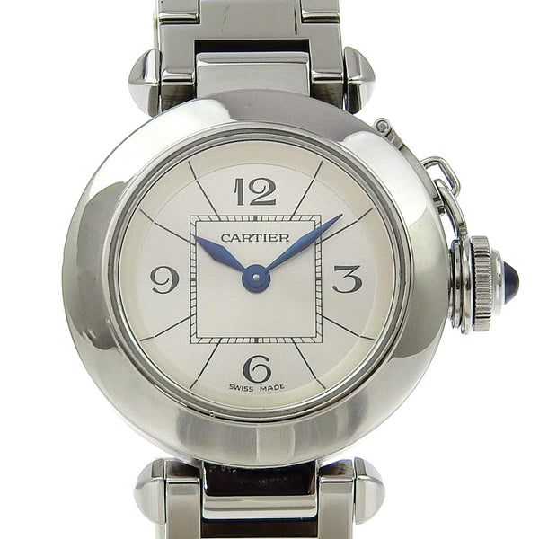 [Cartier] Cartier 
 Reloj de faltspasha 
 2973 W3140007 Display analógica de cuarzo de acero inoxidable Dial de plata damas de damas A-rank